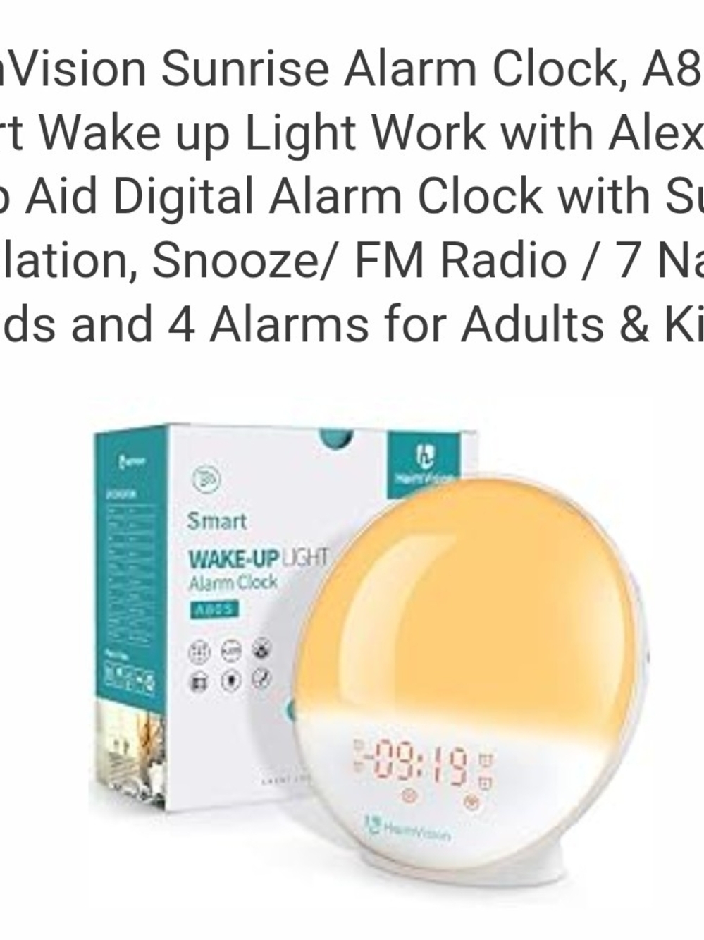 HeimVision-Sunrise Wake-Up Light Alarm Clock